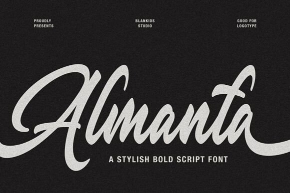 Almanta: Crafting Bold Brand Identities with a Stylish Script