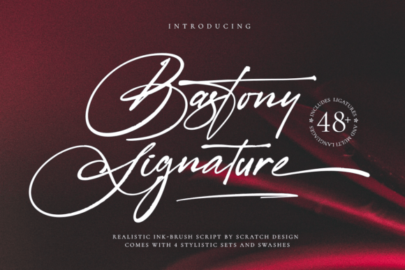 Bastony Signature: A Brush Script for Bold Branding