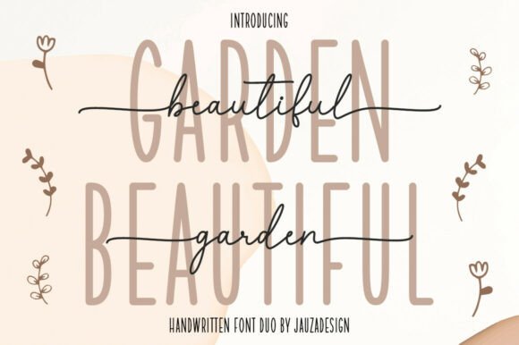 Beautifulgarden: A Font Duo for Timeless Branding