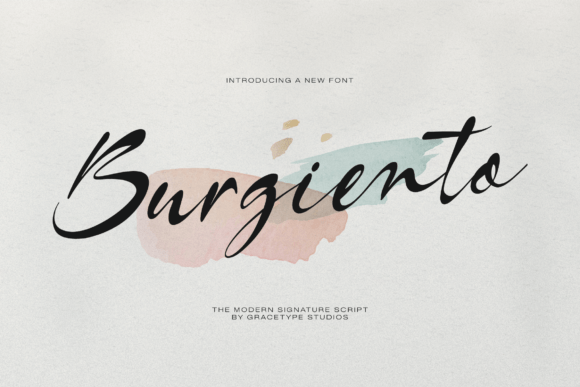 Burgiento: The Modern Signature Script for Premium Branding