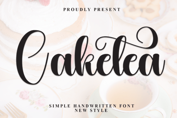Caketea: A Script Font with Artistic Flair