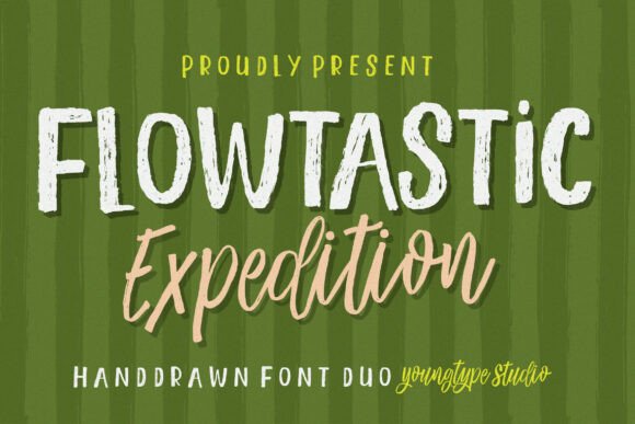 Flowtastic Expedition: A Font Duo for Adventurous Designs