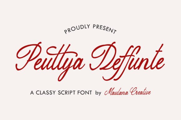 Peuttya Deffunte: A Typeface for Timeless Elegance