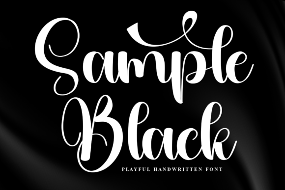 Sample Black: A Handwritten Font That Balances Playful Charm with Stylish Sophistication